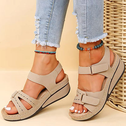 Sunrise Ease Comfort Wedges – Summer Wedge Sandals with Open Toe