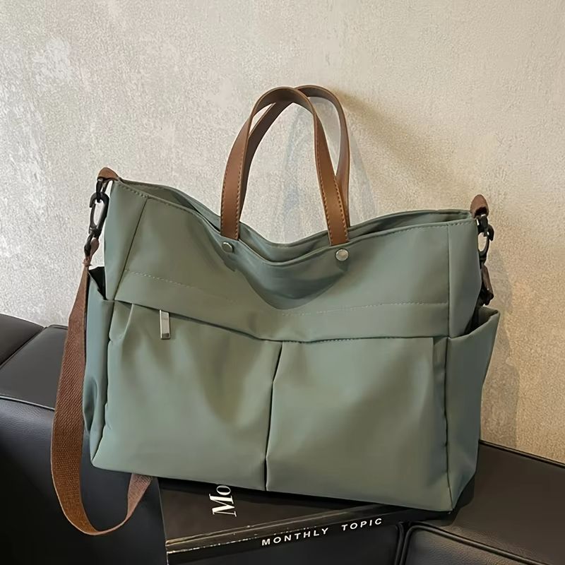 Everyday Luxe Nylon Large-Capacity Tote