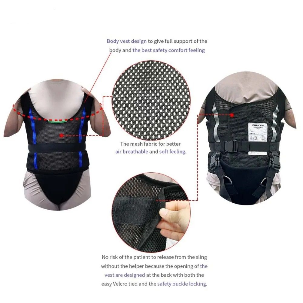 Comfort Padded Patient Lift Walking Sling For Safe Mobility Support 2
