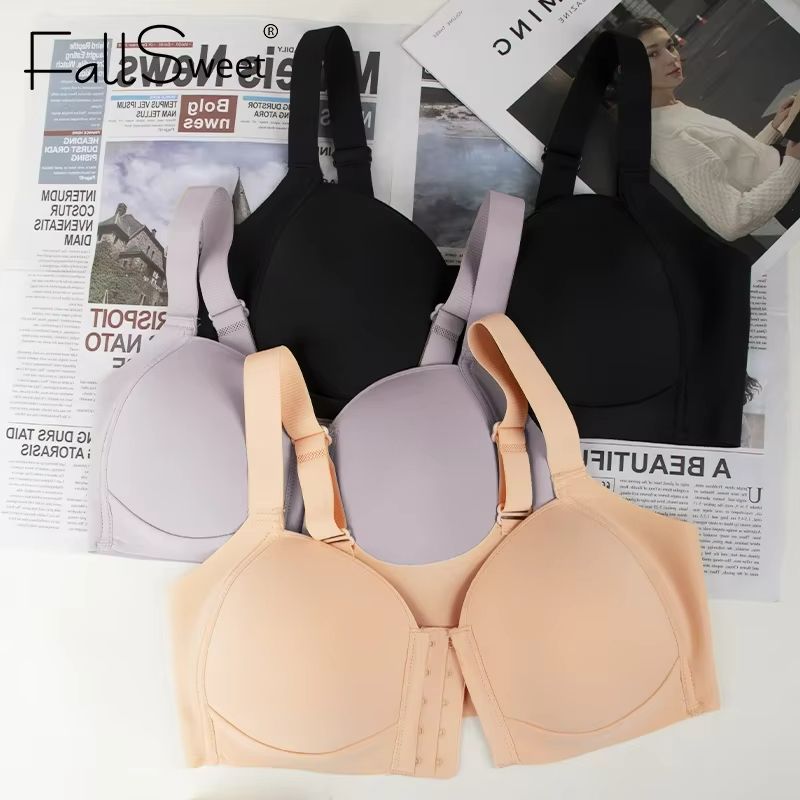 UltraComfort Front Closure Plus Size Wireless Bralette  Seamless Supportive  Stylish 1