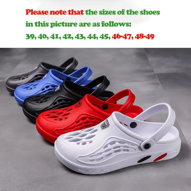 Coastal Breeze Lightweight Breathable Beach Clogs  Big Size Mens Sandals 5