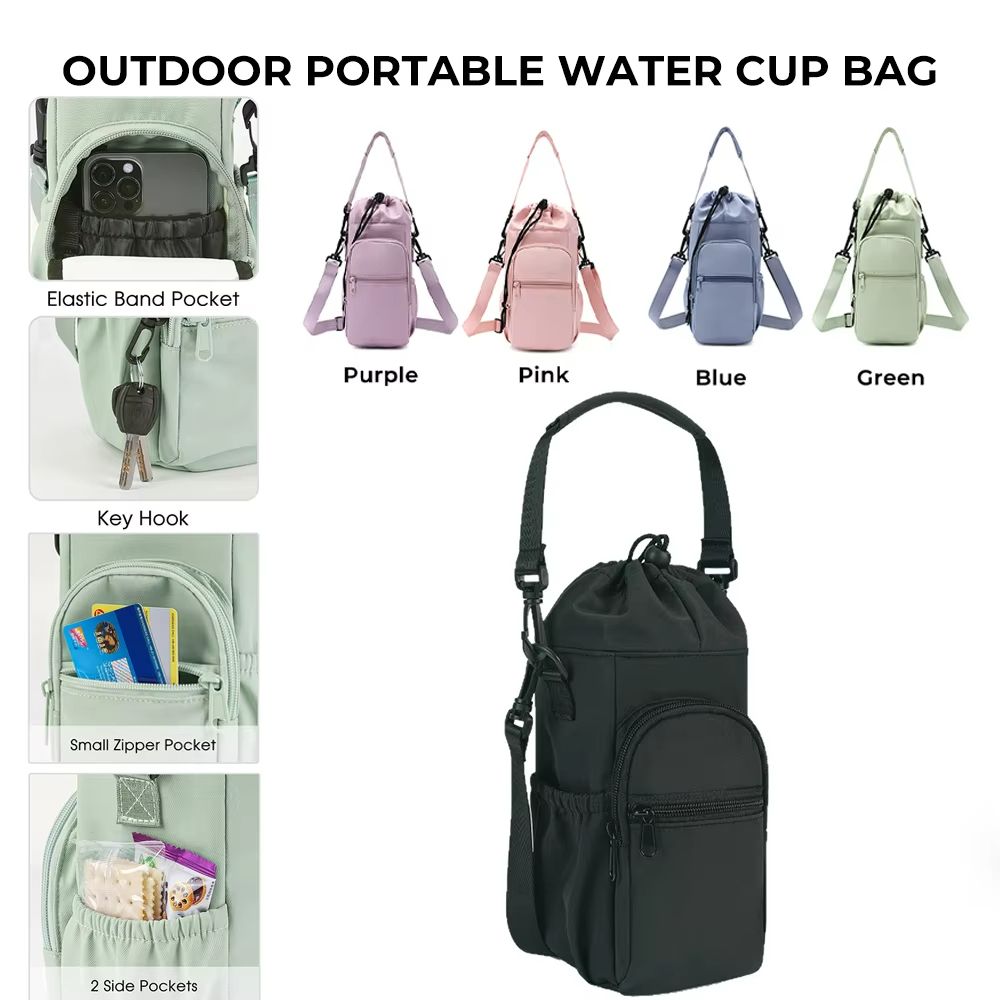 TrailMate 40oz Insulated Water Bottle Carrier Sling – Handy Water Bottle Holder with Strap