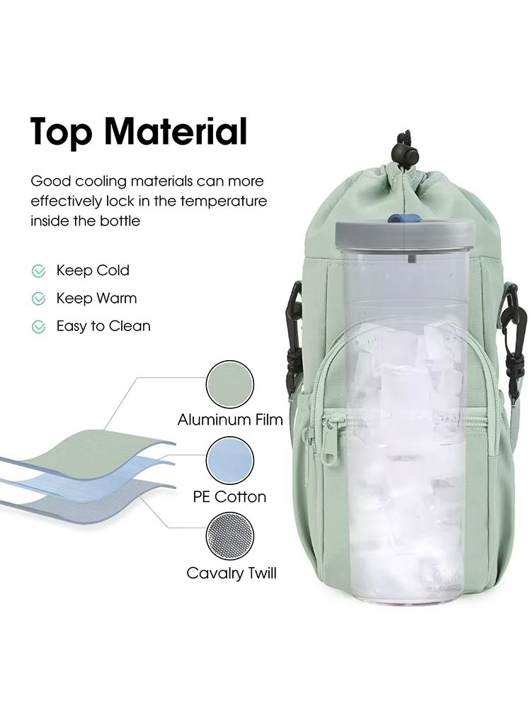 TrailMate 40oz Insulated Water Bottle Carrier Sling  Handy Water Bottle Holder With Strap 2