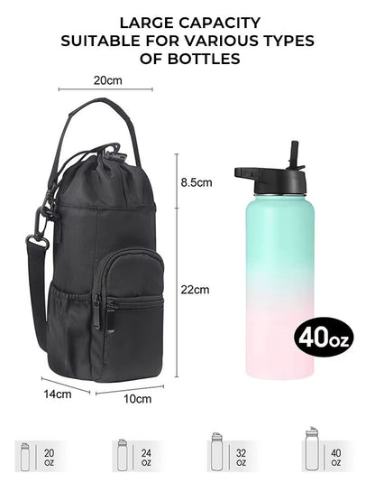 TrailMate 40oz Insulated Water Bottle Carrier Sling  Handy Water Bottle Holder With Strap 5