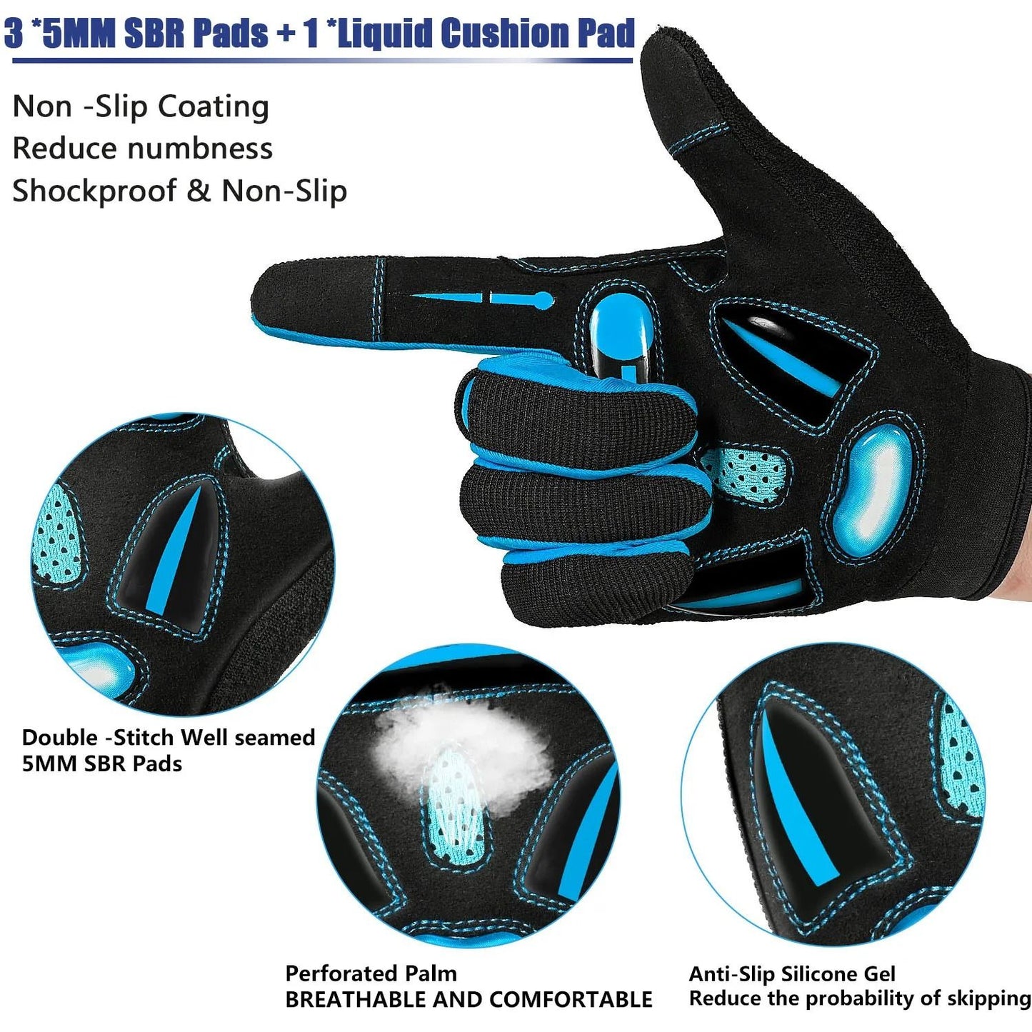 Racing Sports Gloves For Cycling And Motocross With Touchscreen Compatibility 3