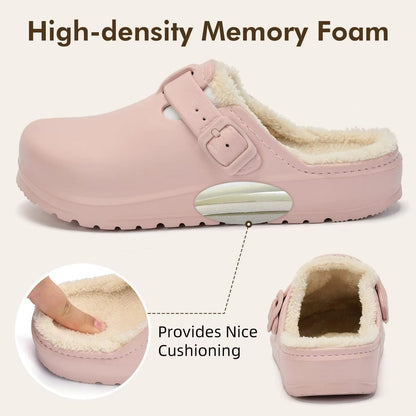 CozyGuard Waterproof Fur Slippers  Plush Lined AntiSlip Garden Shoes 4
