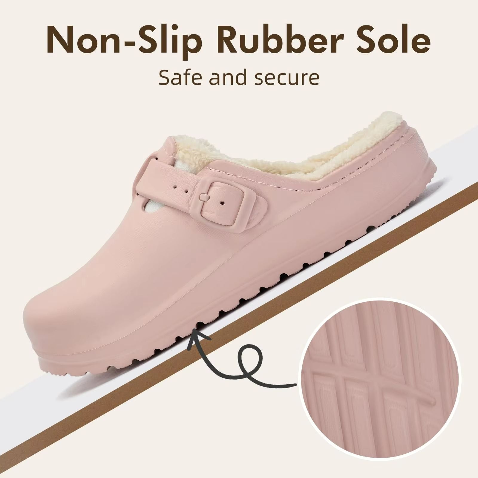 CozyGuard Waterproof Fur Slippers  Plush Lined AntiSlip Garden Shoes 5