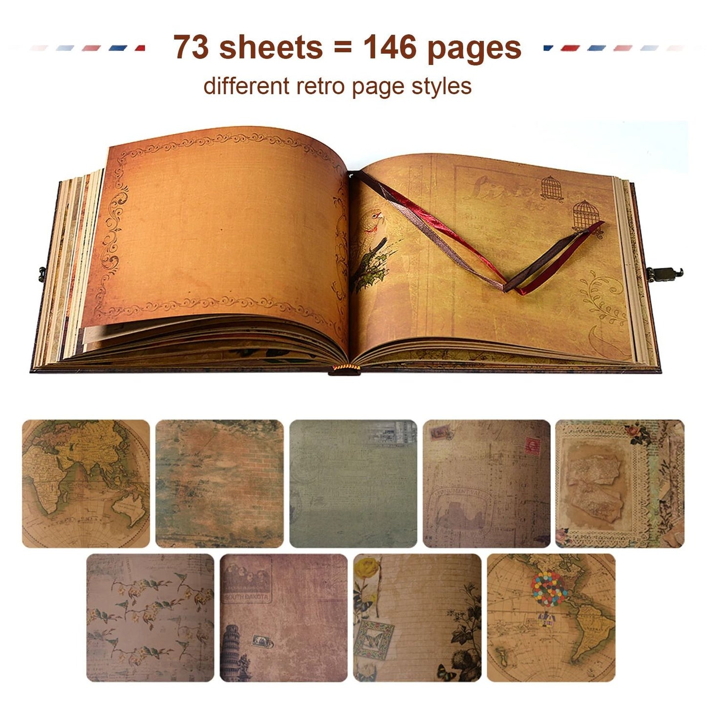 DIY Handmade Our Adventure Photo Album Scrapbook 1
