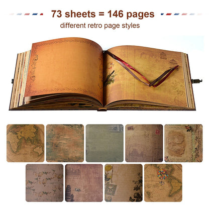 DIY Handmade Our Adventure Photo Album Scrapbook 1
