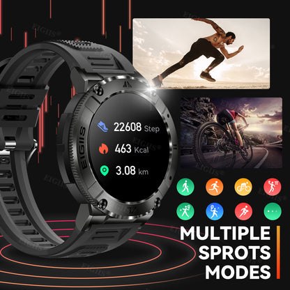 Smart Watch Men TFT Screen Bluetooth Call, Blood Pressure, Fitness Health Tracker, Custom Dial Waterproof Smartwatch