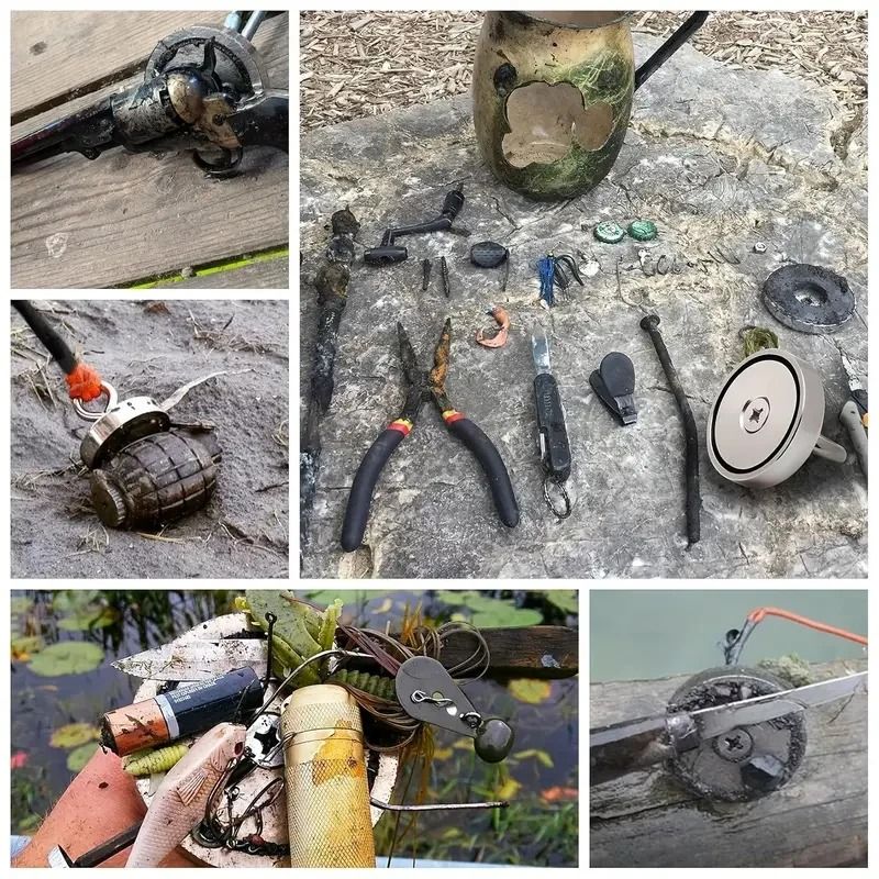 Neodymium Fishing Magnets Kit With Strong Pulling Force For River And Outdoor Retrieval 2