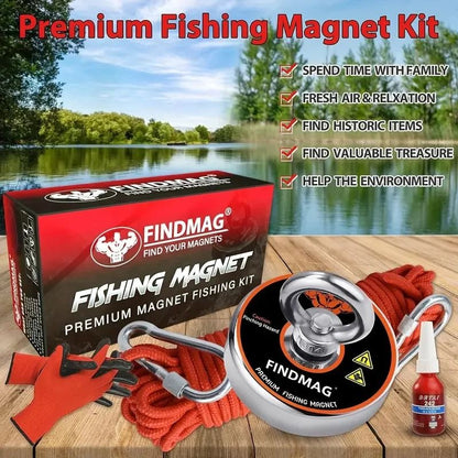Neodymium Fishing Magnets Kit With Strong Pulling Force For River And Outdoor Retrieval 4