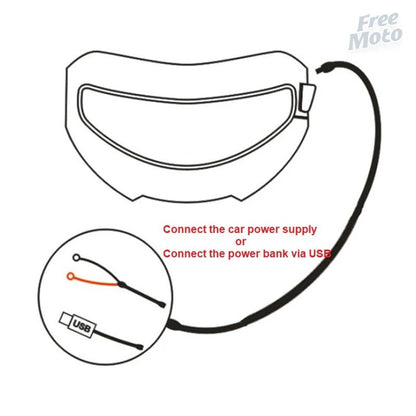 Motorcycle Heated Anti-Fog Helmet Visor Film with Optional Temperature Control