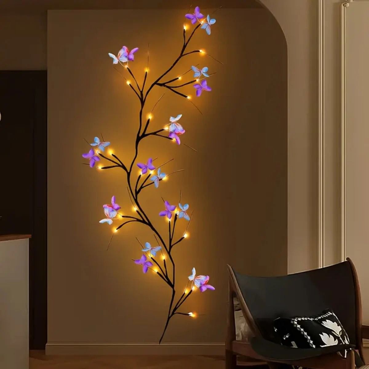 30LED Enchanted Willow Vine Light With Butterfly 6