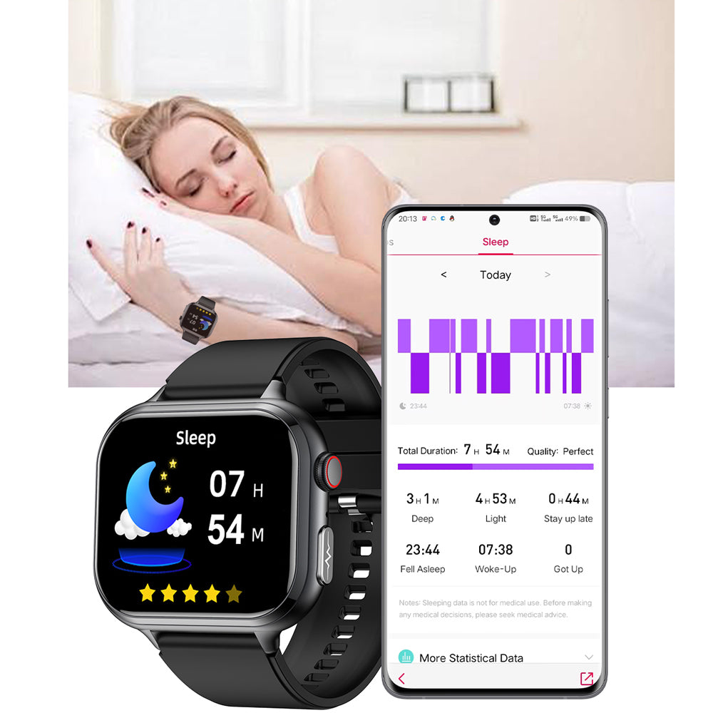 VE31 PRO Smartwatch for Men Women, Fitness Bluetooth Call, Waterproof ECG Heart Rate Monitor Long, Battery Life Watch