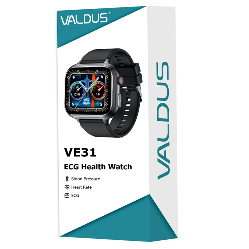 VE31 PRO Smartwatch for Men Women, Fitness Bluetooth Call, Waterproof ECG Heart Rate Monitor Long, Battery Life Watch