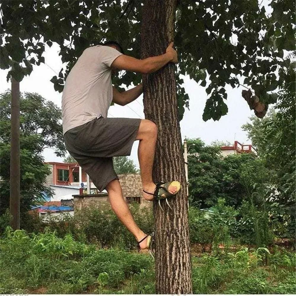 Tree Climbing Spikes With Optional Hook Attachment 1