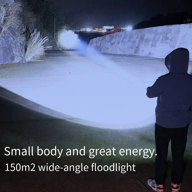 Portable Mini LED Flashlight With USB Rechargeable Battery And Pen Clip 2