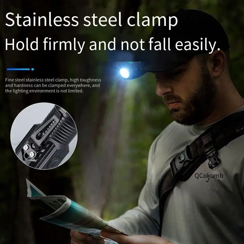 Portable Mini LED Flashlight With USB Rechargeable Battery And Pen Clip 4