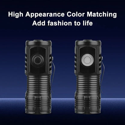 Portable Mini LED Flashlight With USB Rechargeable Battery And Pen Clip 5