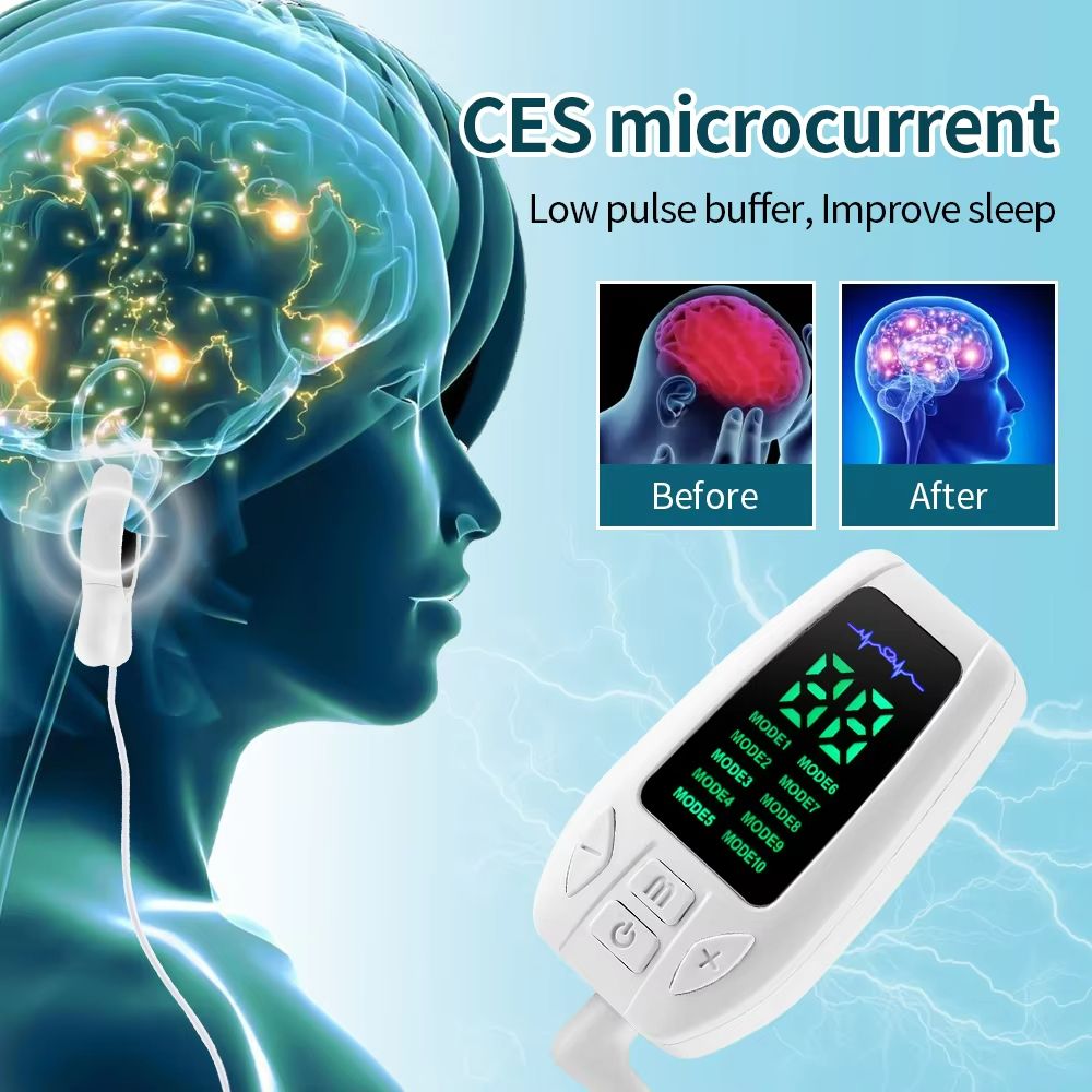 VEVOR 10-Mode Microcurrent CES Sleep Aid Device - Drug-Free Insomnia Relief