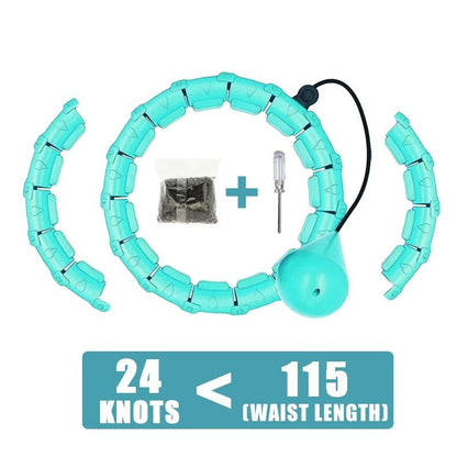 Weighted Fitness Circle Hoop With Adjustable Detachable Knots 6