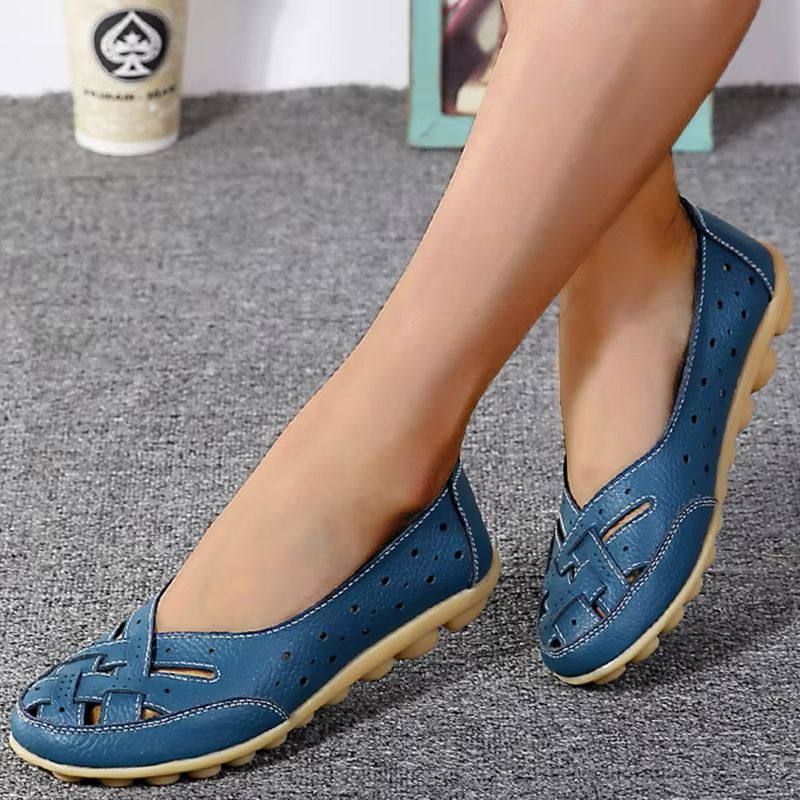 Everyday Comfort Soft Leather Flats  Elegant SlipOn Moccasins 1