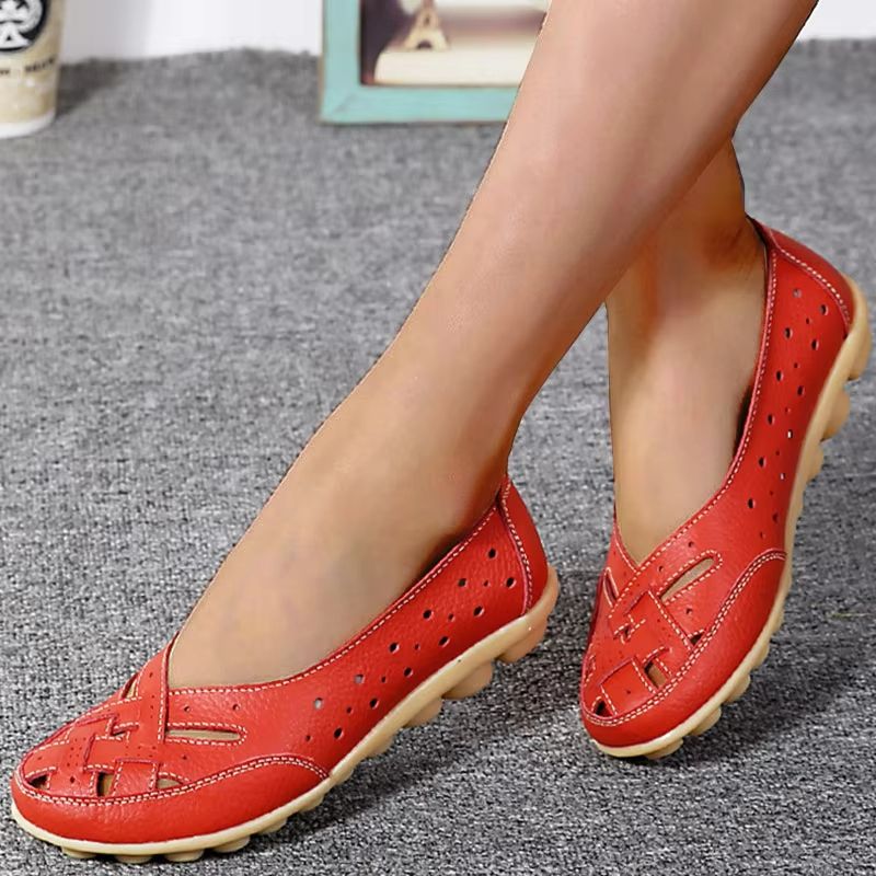 Everyday Comfort Soft Leather Flats  Elegant SlipOn Moccasins 2