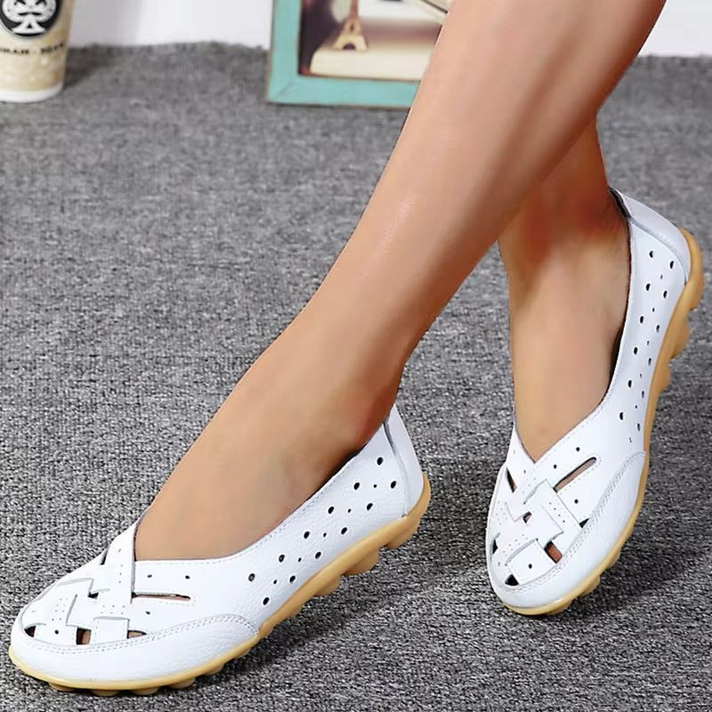 Everyday Comfort Soft Leather Flats  Elegant SlipOn Moccasins 4