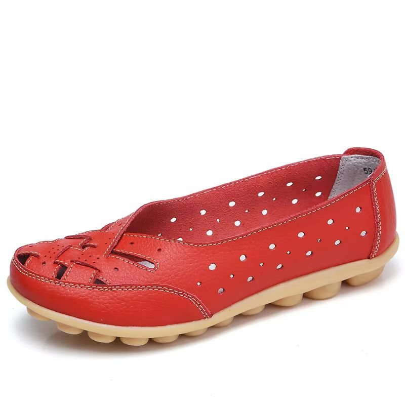 Everyday Comfort Soft Leather Flats  Elegant SlipOn Moccasins 9