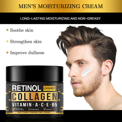 Mens Retinol Collagen Face Cream Skincare Hydrating Smooth Moisturizing Brightening Wrinkles Firmin 1