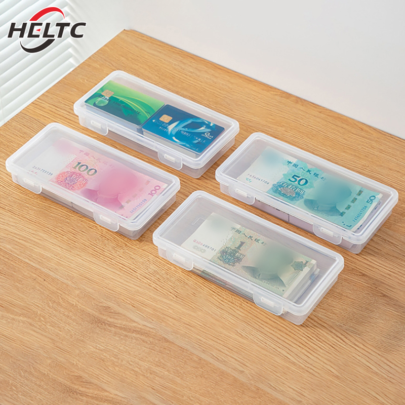 Portable Storage Box, Paper Money Album, Banknote Case with Transparent Plastic Holder for Coin Storage, Collection