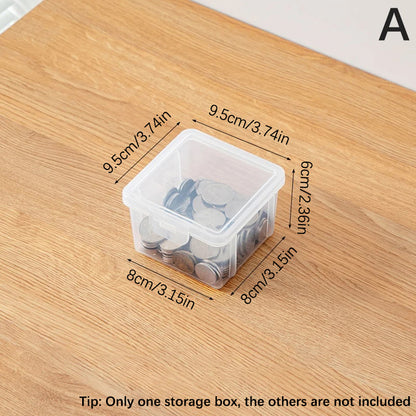 Portable Storage Box, Paper Money Album, Banknote Case with Transparent Plastic Holder for Coin Storage, Collection
