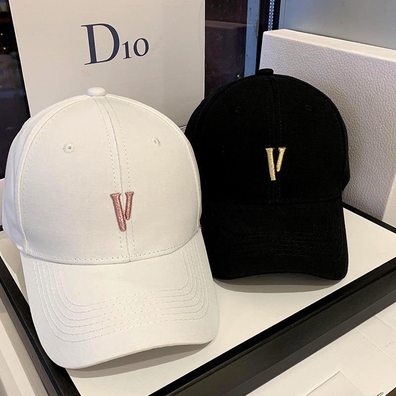 Women Korean Street Style Versatile Baseball Cap, Spring and Autumn Trendy Hat, Summer Outdoor Sunshade Cap