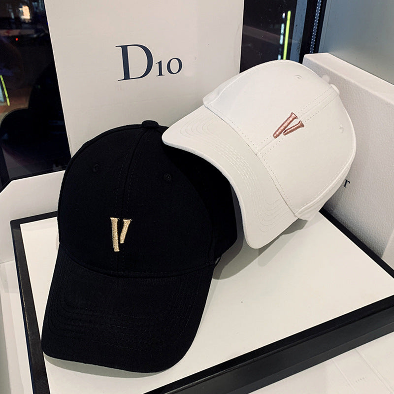 Women Korean Street Style Versatile Baseball Cap, Spring and Autumn Trendy Hat, Summer Outdoor Sunshade Cap