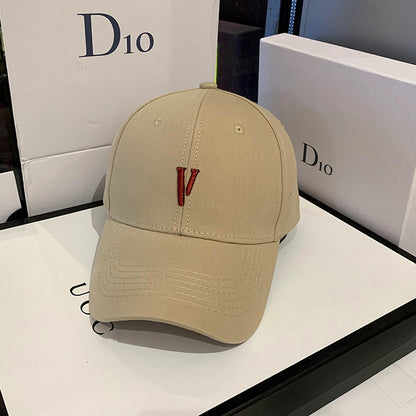 Women Korean Street Style Versatile Baseball Cap, Spring and Autumn Trendy Hat, Summer Outdoor Sunshade Cap