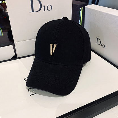 Women Korean Street Style Versatile Baseball Cap, Spring and Autumn Trendy Hat, Summer Outdoor Sunshade Cap