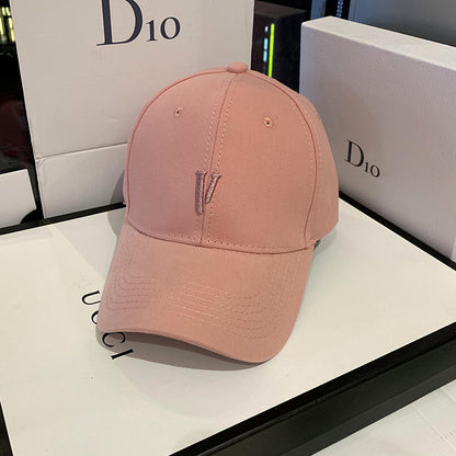 Women Korean Street Style Versatile Baseball Cap, Spring and Autumn Trendy Hat, Summer Outdoor Sunshade Cap
