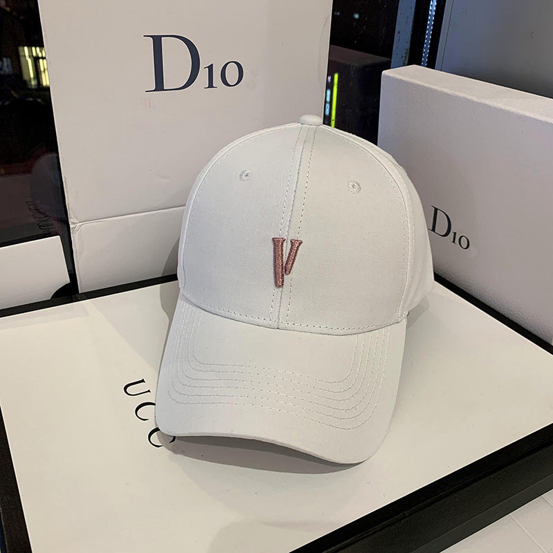 Women Korean Street Style Versatile Baseball Cap, Spring and Autumn Trendy Hat, Summer Outdoor Sunshade Cap