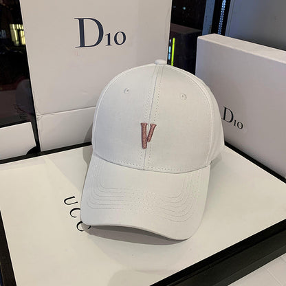 Women Korean Street Style Versatile Baseball Cap, Spring and Autumn Trendy Hat, Summer Outdoor Sunshade Cap