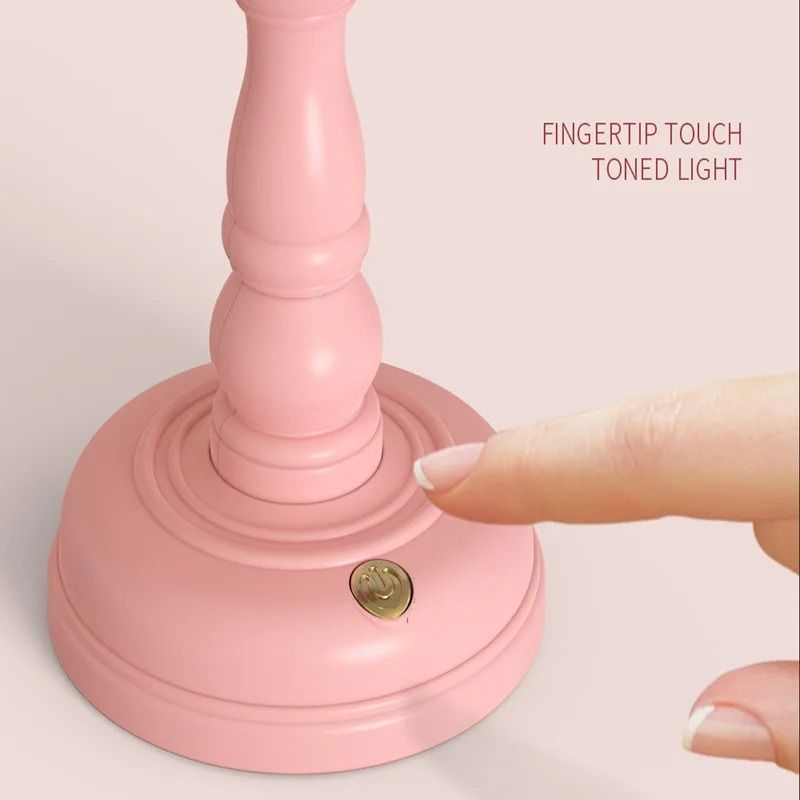 Mini Retro LED Desk Lamp With USB Rechargeable Touch Control 4