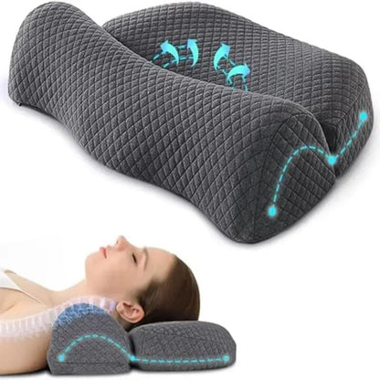 Ergonomic Memory Foam Cervical Pillow for Neck Support and Comfort