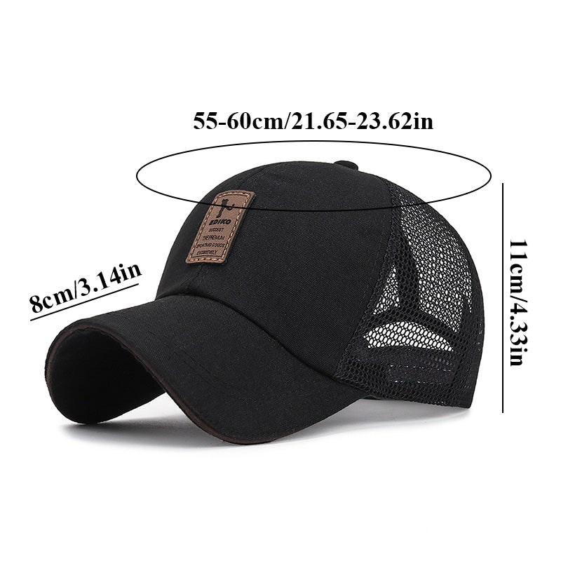 Adjustable Snapback Hats for Women Men, Unisex Cap Casual Plain Mesh Baseball Cap, Hip Hop Trucker Cap Streetwear