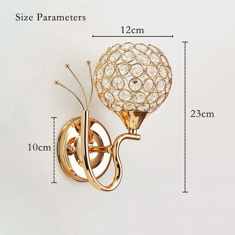 Modern Crystal Wall Lamp For Bedroom And Living Room Lighting Decor 2