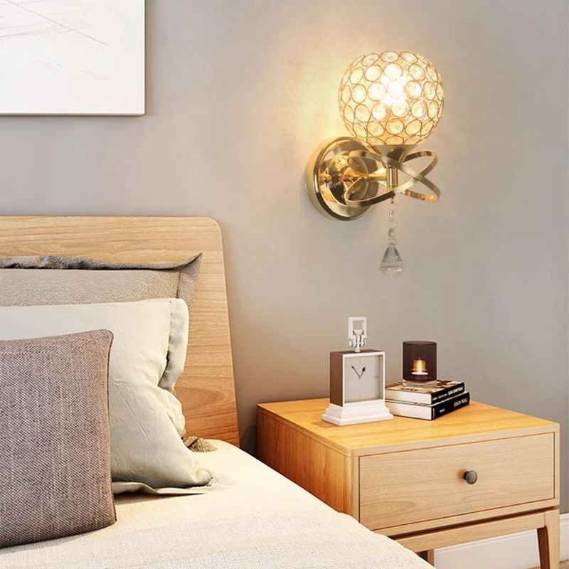 Modern Crystal Wall Lamp For Bedroom And Living Room Lighting Decor 3