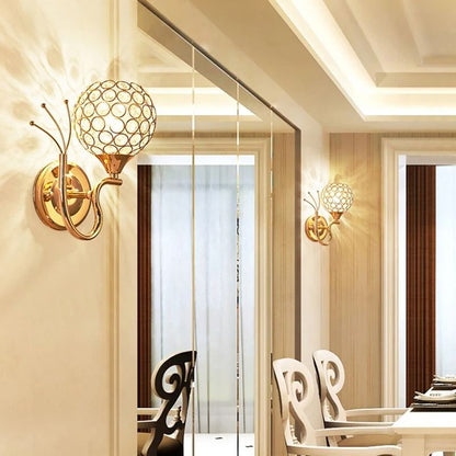 Modern Crystal Wall Lamp For Bedroom And Living Room Lighting Decor 4