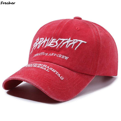 Vintage Jeans Baseball Cap Adjustable, Street Hip Hop Fitted Hats for Women Men, Ripped Trucker Snapback Hat