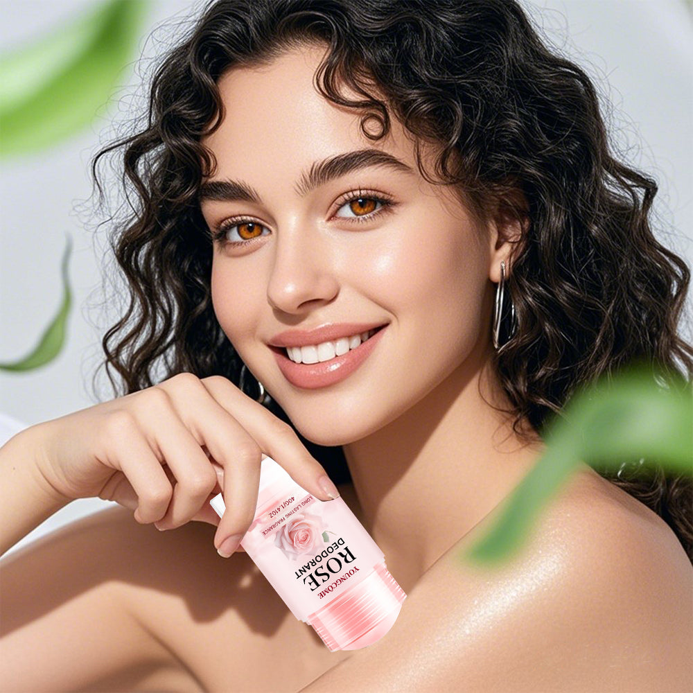 Pink Rose Essentials Long Lasting Fragrance Deodorant Stick Oil Deodorant Cream Perfume Cooling Arm 5