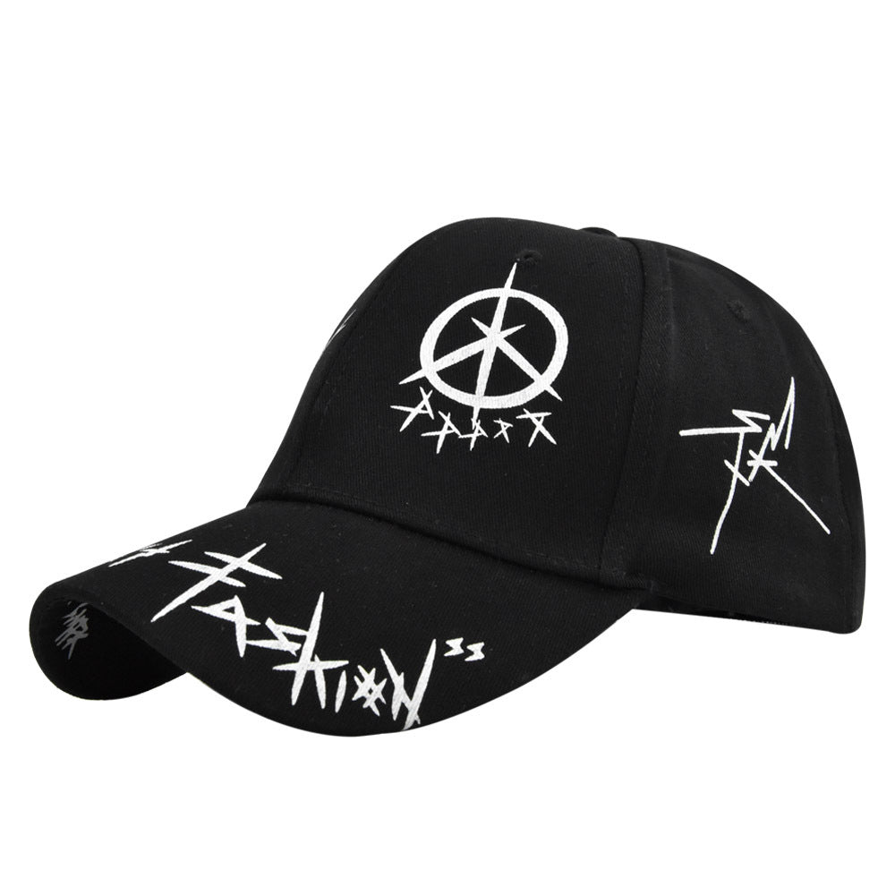 Letter Baseball Cap Graffiti Sun Hip Hop Cap Patchwork Snapback Visor Hat For Men Women Fashion Cot 7