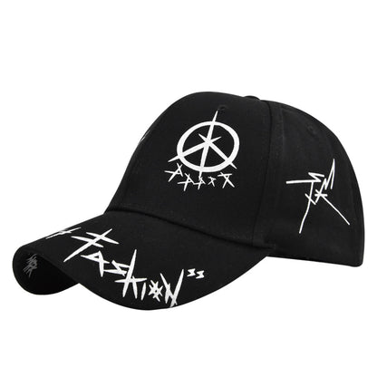 Letter Baseball Cap Graffiti Sun Hip Hop Cap Patchwork Snapback Visor Hat For Men Women Fashion Cot 7